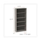 Alera Alera Valencia Series Bookcase Five-shelf 31.75w X 14d X 64.75h Gray - Furniture - Alera®