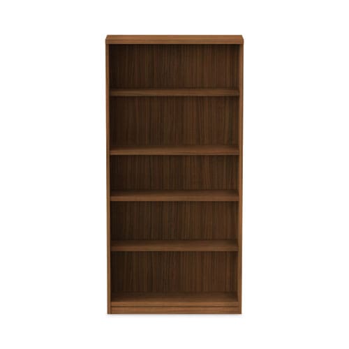 Alera Alera Valencia Series Bookcase Five-shelf 31.75w X 14d X 64.75h Modern Walnut - Furniture - Alera®