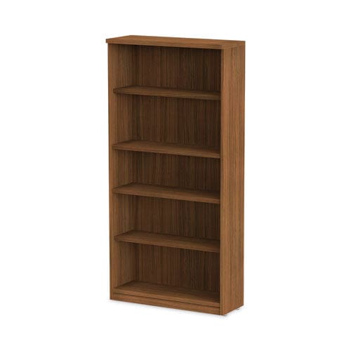 Alera Alera Valencia Series Bookcase Five-shelf 31.75w X 14d X 64.75h Modern Walnut - Furniture - Alera®