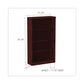 Alera Alera Valencia Series Bookcase Four-shelf 31.75w X 14d X 54.88h Mahogany - Furniture - Alera®