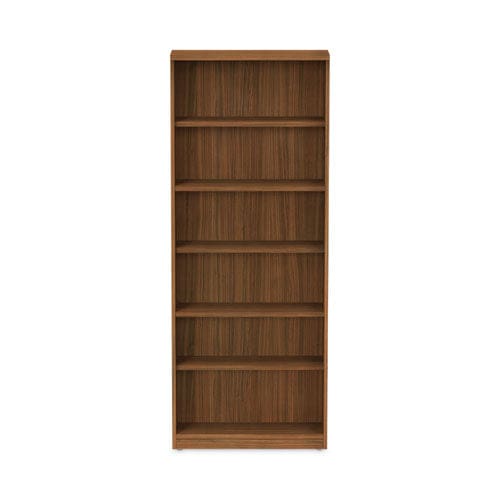 Alera Alera Valencia Series Bookcase Six-shelf 31.75w X 14d X 80.25h Modern Walnut - Furniture - Alera®