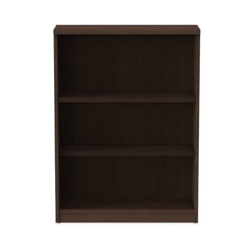 Alera Alera Valencia Series Bookcase Three-shelf 31.75w X 14d X 39.38h Espresso - Furniture - Alera®