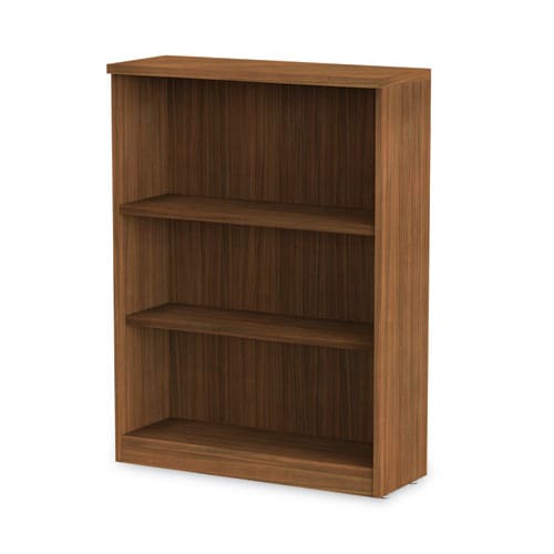 Alera Alera Valencia Series Bookcase Three-shelf 31.75w X 14d X 39.38h Modern Walnut - Furniture - Alera®