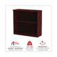 Alera Alera Valencia Series Bookcase Two-shelf 31.75w X 14d X 29.5h Mahogany - Furniture - Alera®