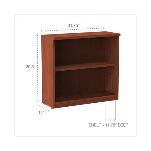 Alera Alera Valencia Series Bookcase Two-shelf 31.75w X 14d X 29.5h Med Cherry - Furniture - Alera®