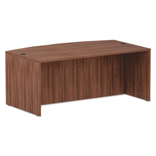 Alera Alera Valencia Series Bow Front Desk Shell 71 X 41.38 X 29.63 Medium Cherry - Furniture - Alera®