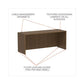 Alera Alera Valencia Series Credenza Shell 70.88w X 23.63d X 29.5h Modern Walnut - Furniture - Alera®