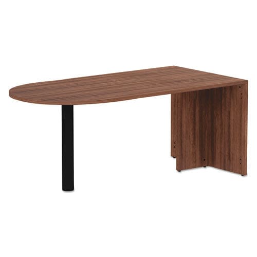 Alera Alera Valencia Series D-top Desk 71 X 29.5 X 29.5 Modern Walnut - Furniture - Alera®