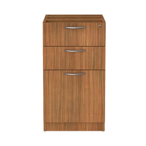 Alera Alera Valencia Series Full Pedestal File Left/right 3-drawer: Box/box/file Legal/letter Modern Walnut,15.63 X 20.5 X 28.5 - Furniture