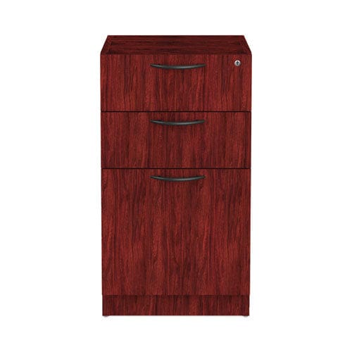 Alera Alera Valencia Series Full Pedestal File Left/right 3-drawers: Box/box/file Legal/letter Mahogany 15.63 X 20.5 X 28.5 - Furniture -