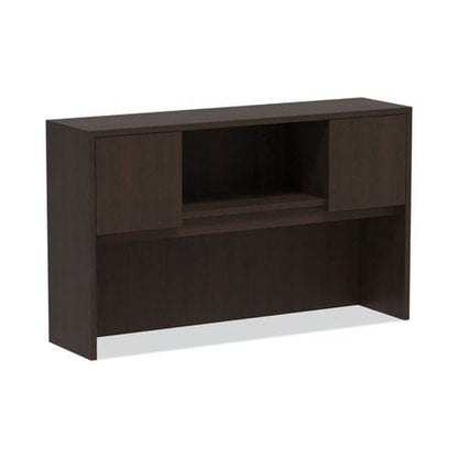 Alera Alera Valencia Series Hutch With Doors 4 Compartments 58.88w X 15d X 35.38h Espresso - Furniture - Alera®