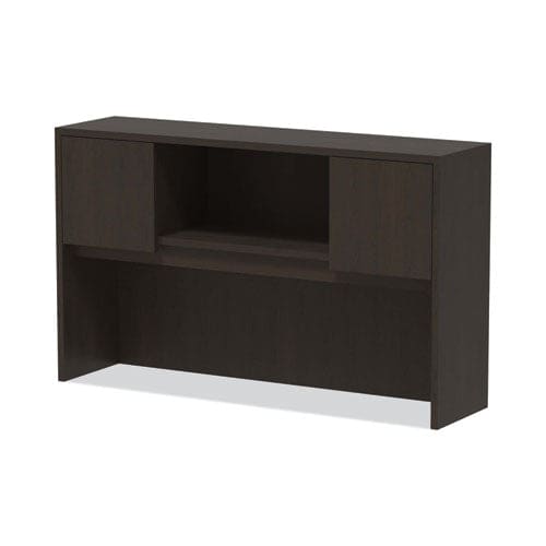 Alera Alera Valencia Series Hutch With Doors 4 Compartments 58.88w X 15d X 35.38h Espresso - Furniture - Alera®