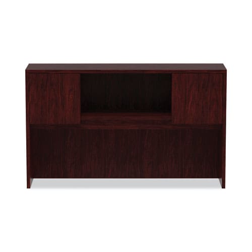 Alera Alera Valencia Series Hutch With Doors 4 Compartments 58.88w X 15d X 35.38h Mahogany - Furniture - Alera®