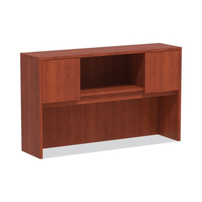 Alera Alera Valencia Series Hutch With Doors 4 Compartments 58.88w X 15d X 35.38h Medium Cherry - Furniture - Alera®