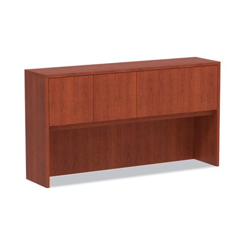 Alera Alera Valencia Series Hutch With Doors 4 Compartments 64.75w X 154d X 35.38h Medium Cherry - Furniture - Alera®