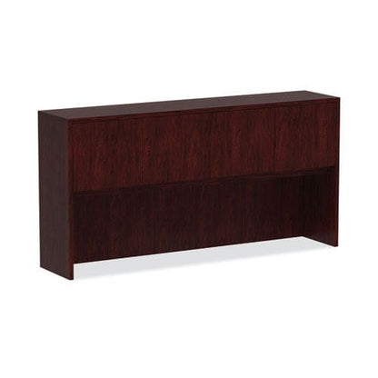 Alera Alera Valencia Series Hutch With Doors 4 Compartments 70.63w X 15d X 35.38h Mahogany - Furniture - Alera®