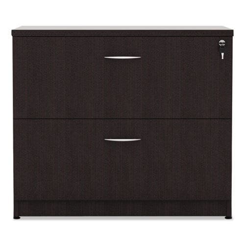 Alera Alera Valencia Series Lateral File 2 Legal/letter-size File Drawers Espresso 34 X 22.75 X 29.5 - Furniture - Alera®