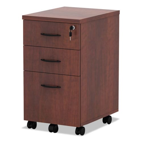 Alera Alera Valencia Series Mobile Pedestal File Left/right 3-drawer: Box/box/file Legal/letter Cherry 15.88 X 20.5 X 28.38 - Furniture -