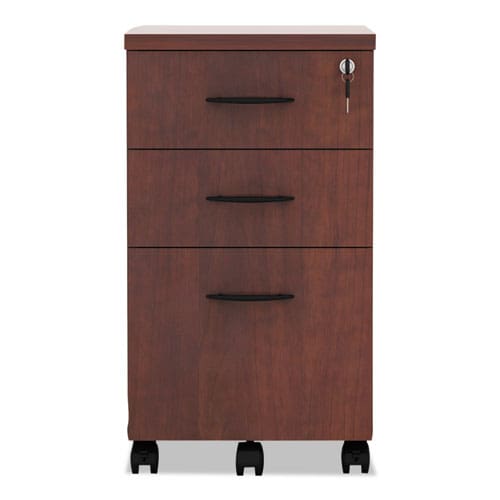 Alera Alera Valencia Series Mobile Pedestal File Left/right 3-drawer: Box/box/file Legal/letter Cherry 15.88 X 20.5 X 28.38 - Furniture -