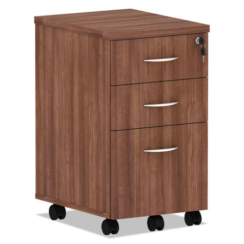 Alera Alera Valencia Series Mobile Pedestal File Left/right 3-drawer: Box/box/file Legal/letter Espresso 15.88 X 20.5 X 28.38 - Furniture -