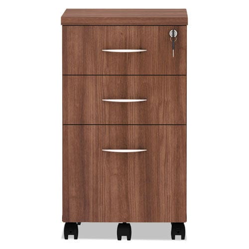 Alera Alera Valencia Series Mobile Pedestal File Left/right 3-drawer: Box/box/file Legal/letter Walnut 15.88 X 20.5 X 28.38 - Furniture -