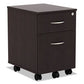 Alera Alera Valencia Series Mobile Pedestal Left Or Right 2-drawers: Box/file Legal/letter Espresso 15.88 X 19.13 X 22.88 - Furniture -