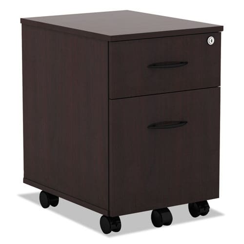 Alera Alera Valencia Series Mobile Pedestal Left Or Right 2-drawers: Box/file Legal/letter Espresso 15.88 X 19.13 X 22.88 - Furniture -