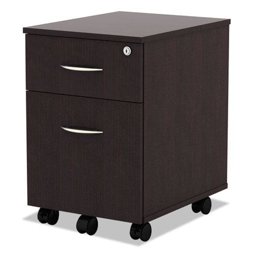 Alera Alera Valencia Series Mobile Pedestal Left Or Right 2-drawers: Box/file Legal/letter Espresso 15.88 X 19.13 X 22.88 - Furniture -