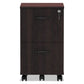 Alera Alera Valencia Series Mobile Pedestal Left Or Right 2 Legal/letter-size File Drawers Mahogany 15.38 X 20 X 26.63 - Furniture - Alera®