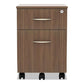 Alera Alera Valencia Series Mobile Pedestal Left/right 2-drawers: Box/file Legal/letter Modern Walnut 15.88 X 19.13 X 22.88 - Furniture -