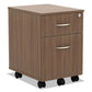 Alera Alera Valencia Series Mobile Pedestal Left/right 2-drawers: Box/file Legal/letter Modern Walnut 15.88 X 19.13 X 22.88 - Furniture -