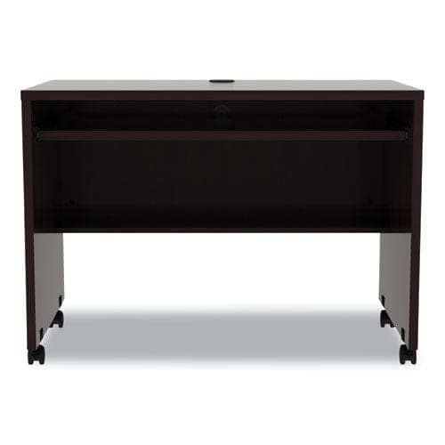 Alera Alera Valencia Series Mobile Workstation Desk 41.38 X 23.63 X 30 Espresso - Furniture - Alera®