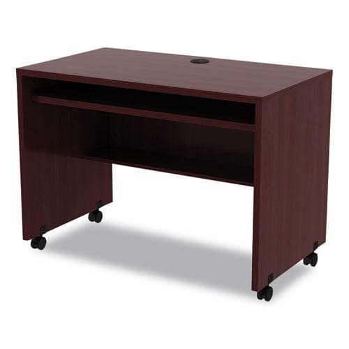 Alera Alera Valencia Series Mobile Workstation Desk 41.38 X 23.63 X 30 Mahogany - Furniture - Alera®