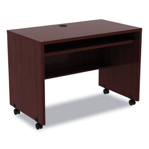 Alera Alera Valencia Series Mobile Workstation Desk 41.38 X 23.63 X 30 Mahogany - Furniture - Alera®