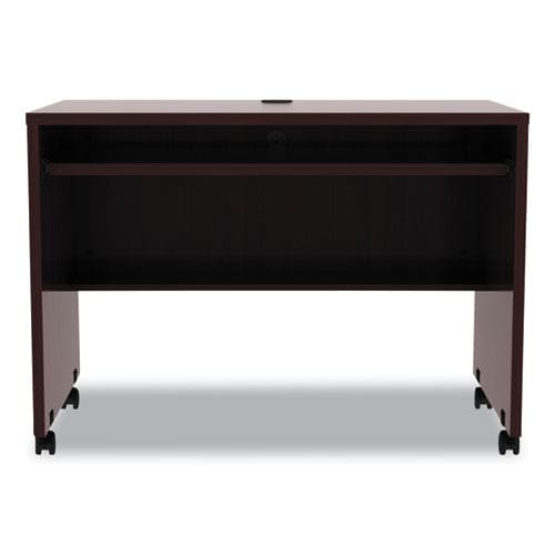 Alera Alera Valencia Series Mobile Workstation Desk 41.38 X 23.63 X 30 Mahogany - Furniture - Alera®