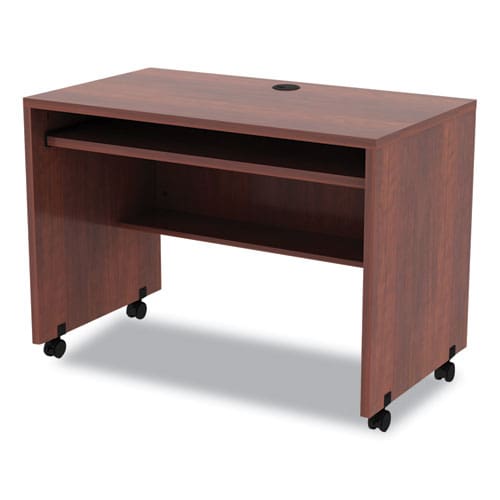 Alera Alera Valencia Series Mobile Workstation Desk 41.38 X 23.63 X 30 Medium Cherry - Furniture - Alera®