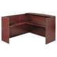 Alera Alera Valencia Series Reception Desk With Transaction Counter 71 X 35.5 X 29.5 To 42.5 Mahogany - Furniture - Alera®