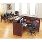 Alera Alera Valencia Series Reception Desk With Transaction Counter 71 X 35.5 X 29.5 To 42.5 Mahogany - Furniture - Alera®