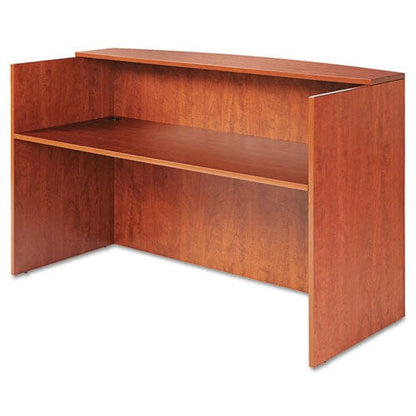 Alera Alera Valencia Series Reception Desk With Transaction Counter 71 X 35.5 X 29.5 To 42.5 Medium Cherry - Furniture - Alera®