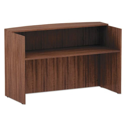 Alera Alera Valencia Series Reception Desk With Transaction Counter 71 X 35.5 X 42.5 Modern Walnut - Furniture - Alera®