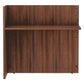 Alera Alera Valencia Series Reversible Reception Return 44.13w X 23.63d X 41.5h Modern Walnut - Furniture - Alera®