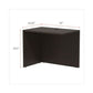 Alera Alera Valencia Series Reversible Return/bridge Shell 35w X 23.63d X 29.5h Espresso - Furniture - Alera®