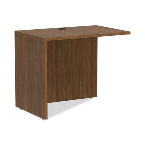 Alera Alera Valencia Series Reversible Return/bridge Shell 35w X 23.63d X 29.5h Modern Walnut - Furniture - Alera®