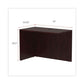 Alera Alera Valencia Series Reversible Return/bridge Shell 42w X 23.63d X 29.5h. Mahogany - Furniture - Alera®