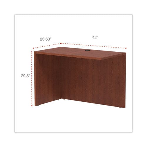 Alera Alera Valencia Series Reversible Return/bridge Shell 42w X 23.63d X 29.5h Medium Cherry - Furniture - Alera®