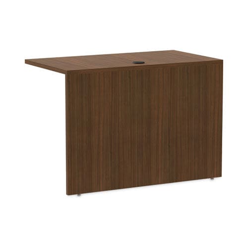 Alera Alera Valencia Series Reversible Return/bridge Shell 42w X 23.63d X 29.5h Modern Walnut - Furniture - Alera®