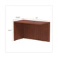 Alera Alera Valencia Series Reversible Return/bridge Shell 47.25w X 23.63d X 29.5h Cherry - Furniture - Alera®