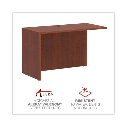 Alera Alera Valencia Series Reversible Return/bridge Shell 47.25w X 23.63d X 29.5h Cherry - Furniture - Alera®