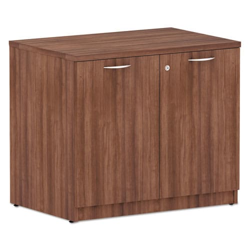 Alera Alera Valencia Series Storage Cabinet 34.3w X 22.78d X 29.5h Modern Walnut - Furniture - Alera®