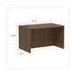 Alera Alera Valencia Series Straight Front Desk Shell 47.25 X 29.5 X 29.63 Modern Walnut - Furniture - Alera®